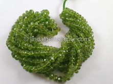 Peridot Far Faceted Roundelle Beads -- PERA46