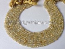 Golden Rutile Faceted Roundelle