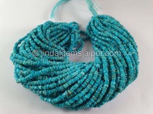 Turquoise Smooth Tyre Beads --  TRQ287