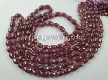 Rhodolite Garnet Faceted Oval Beads