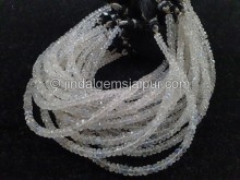 Rainbow Moonstone Faceted Roundelle Beads -- WHRA60