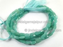 Amazonite Faceted Chicklet Beads