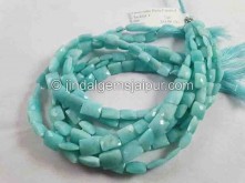 Peruvian Amazonite Faceted Chicklet Beads