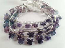 Fluorite Faceted Butterfly Beads
