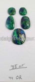 Azurite Malachite Rose Cut  -- DEAZMT14