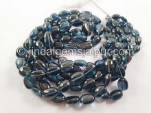 London Blue Topaz Smooth Nugget Beads -- LBT104