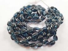 London Blue Topaz Smooth Nugget Beads