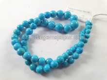 Turquoise Arizona Smooth Balls Beads -- TRQ236
