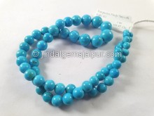 Turquoise Arizona Smooth Balls Beads