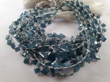 Indigo Kyanite Flat Square Slices Beads