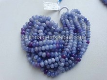 Hackmanite Smooth Roundelle Beads -- HCMT14