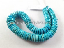 Turquoise Arizona Smooth Tyre Beads -- TRQ251