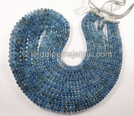 Santa Maria Aquamarine Smooth Roundelle Beads