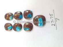 Copper Lava Mohave Turquoise Rose Cut Slices