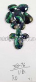 Azurite Malachite Rose Cut  -- DEAZMT17