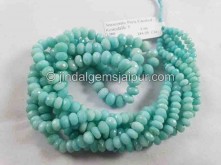 Peruvian Amazonite Faceted Roundelle Beads -- AMZA38