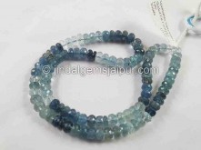 Santa Maria Aquamarine Big Shaded Faceted Beads -- AQMA204
