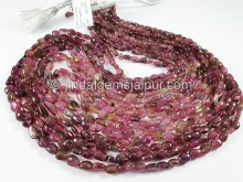 Bi Color Tourmaline Smooth Nuggets Shape Beads