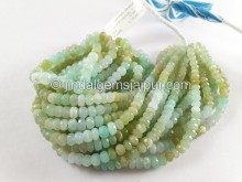 Blue Opal Peruvian Shaded Faceted Roundelle Beads