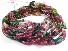 Tourmaline Smooth Roundelle Shape Beads