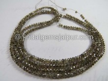 Brown Diamond Faceted Roundelle