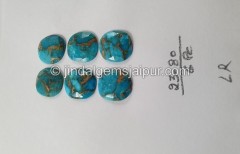 Copper Mohave Turquoise Rose Cut Slices -- DETRQ207