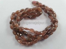 Andalusite Faceted Oval Beads