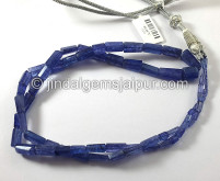 Tanzanite Step Cut Pipe Shape Beads
