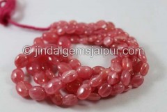 Rhodochrosite Far Smooth Oval Shape Beads
