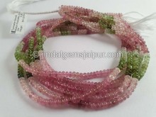 Tourmaline Smooth Roundelle Beads