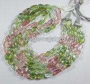 Pastel Tourmaline Smooth Nuggets Shape Beads Pastel Tourmaline Smooth Nuggets Shape Beads