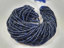Blue Sapphire Faceted Roundelle Beads -- SPPH160