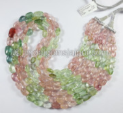 Pastel Tourmaline Smooth Nuggets Shape Beads Pastel Tourmaline Smooth Nuggets Shape Beads