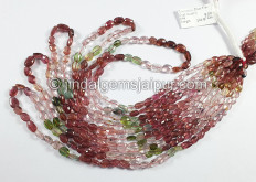 Multi Tourmaline Faceted Oval Shape Small Beads Multi Tourmaline Faceted Oval Shape Small Beads