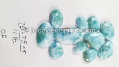 Larimar Rose Cut Slices