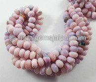 Multi Opal Smooth Roundelle Shape Beads