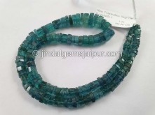 Blue Tourmaline Step Cut Roundelle Beads -- TOURBG102 Blue Tourmaline Step Cut Roundelle Beads -- TOURBG102