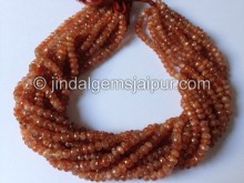 Sunstone Faceted Roundelle