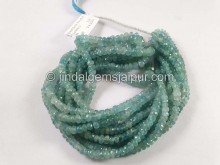 Paraiba Grandidierite Faceted Roundelle Beads