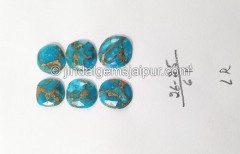 Copper Mohave Turquoise Rose Cut Slices -- DETRQ219