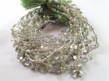 Green Amethyst Fancy Faceted Heart Beads -- GRAMA75