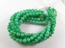 Chrysoprase Smooth Round Ball Beads -- CRPA63