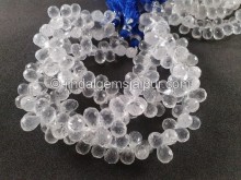 Crystal Faceted Drops Beads