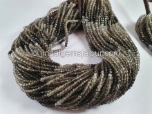 Smoky Shaded Cut Cube Beads