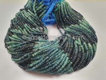 Blue Tourmaline Faceted Round Beads