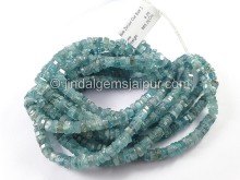 Blue Zircon Cut Bolt Shape Beads