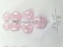 Pink Morganite Rose Cut Slices -- DEMRGT16