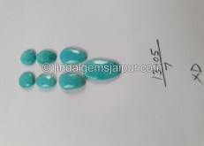 Turquoise Rose Cut Slices