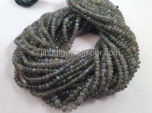 Labradorite Smooth Roundelle Beads -- LABA84