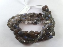 Labradorite Faceted Oval Beads